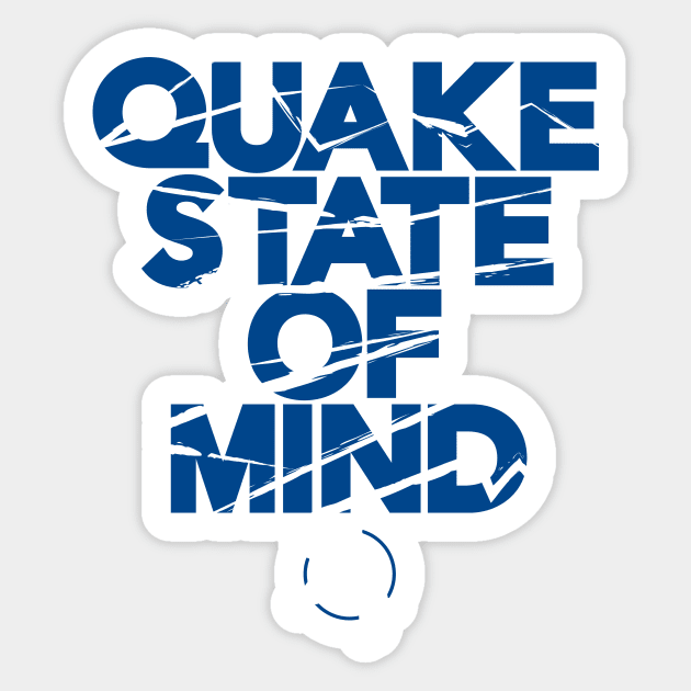 San Jose Soccer Earthquakes Sticker by OrganicGraphic